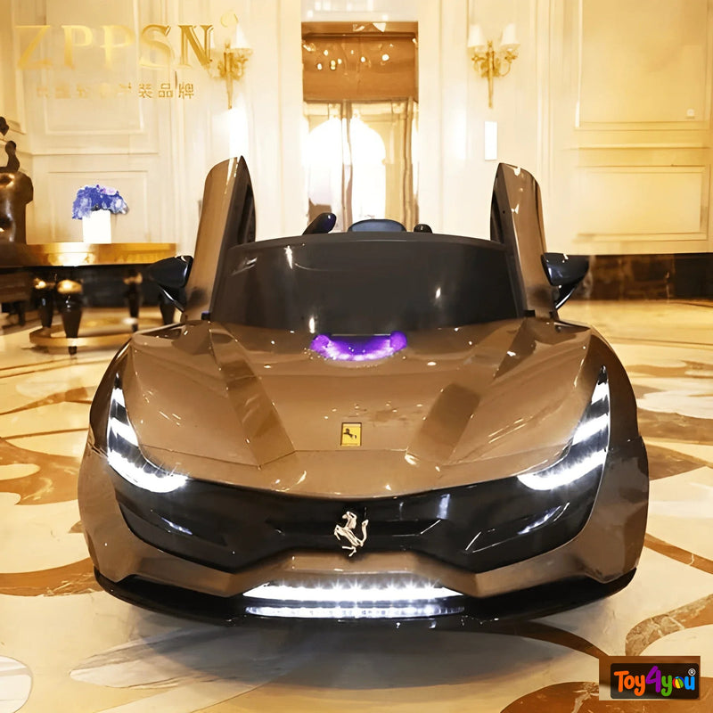 12V Electric Supercar for Kids with Four-channel 2.4G remote control