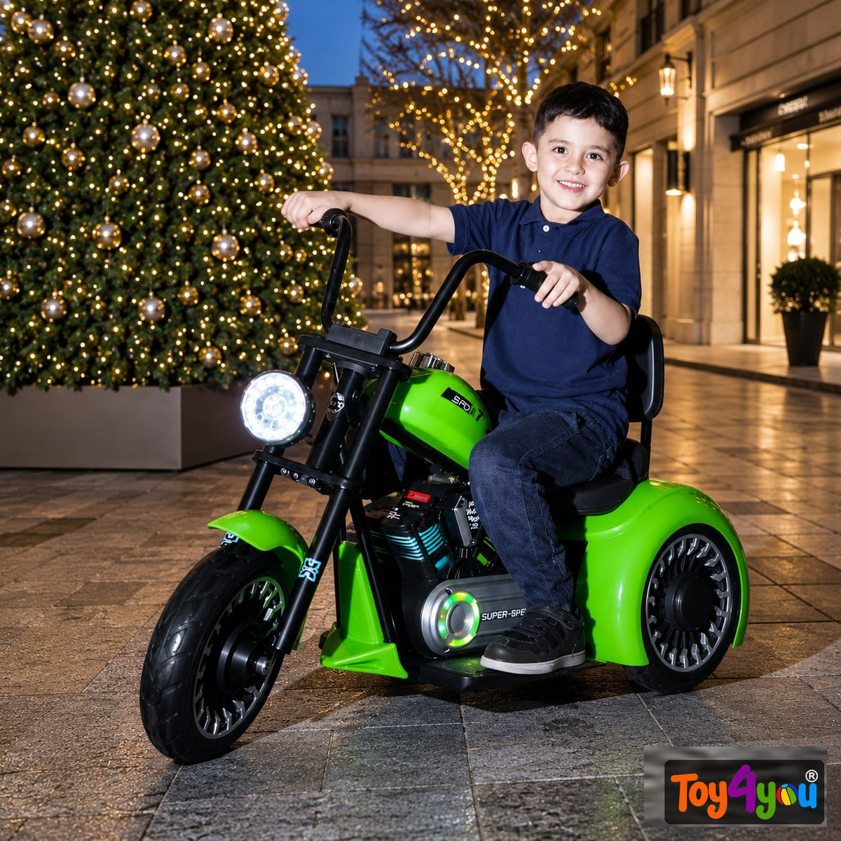 Toy4You Ultimate Harley Cruiser Electric Motorcycle For Kids