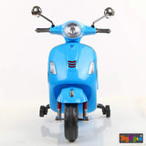Vespa Rechargeable Battery Operated Scooter Blue