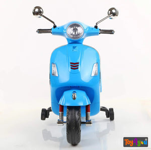 Vespa Rechargeable Battery Operated Scooter Blue