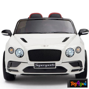 Licensed Bentley GT Super Sports Kids Car White