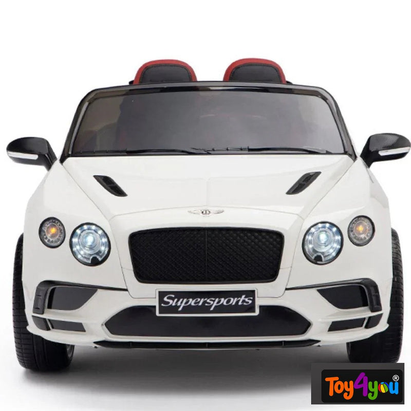 Licensed Bentley GT Super Sports Kids Car White