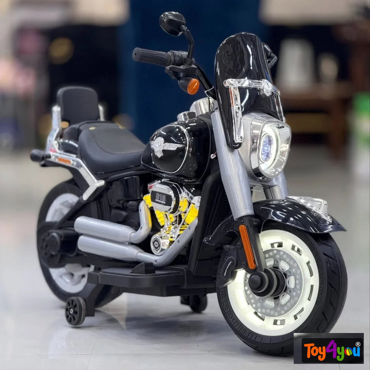 Harley‑Style 12V Electric Ride‑On Bike for Kids | Toy4You