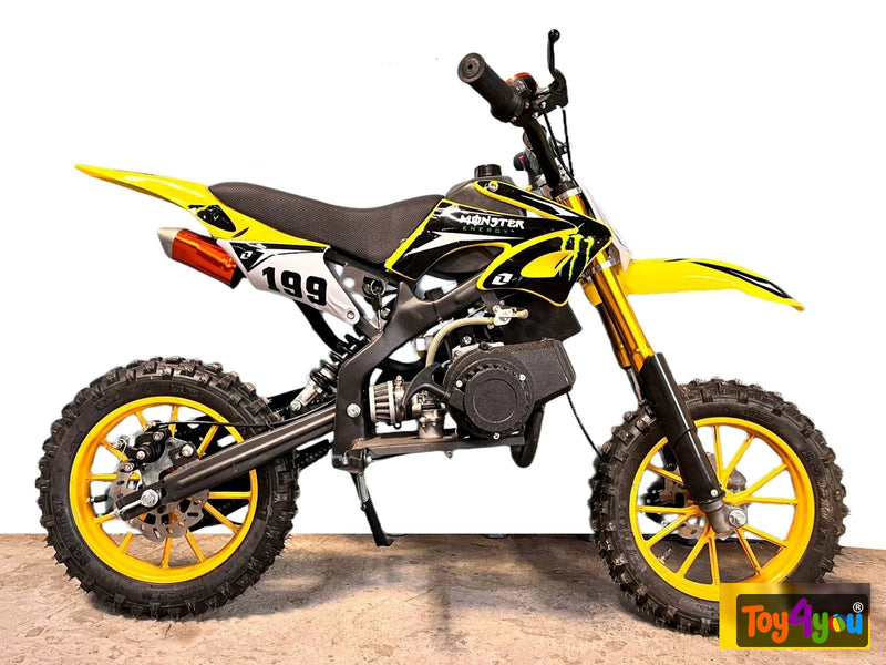 49cc Kids Petrol Dirt Bike – Yellow