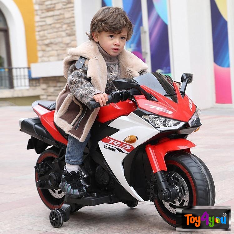 Kids Ride-On Bike R3 Battery Operated With Hand Accelerator and Foot