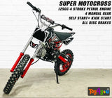 125cc Super Motocross Dirt Bike – 4-Stroke Petrol