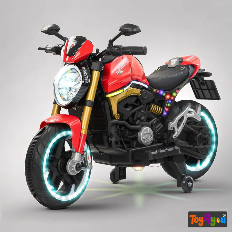 12V Kids Electric Motorcycle with Training Wheels