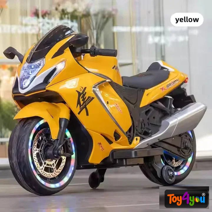 Premium Hayabusa Electric Ride-On Bike for Kids (2–11 Yrs) – 12V Battery
