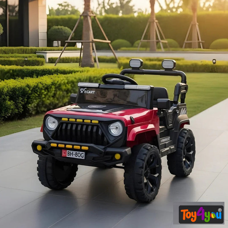 Toy4You Mini 4x4 Battery Operated Ride-On Jeep for Kids
