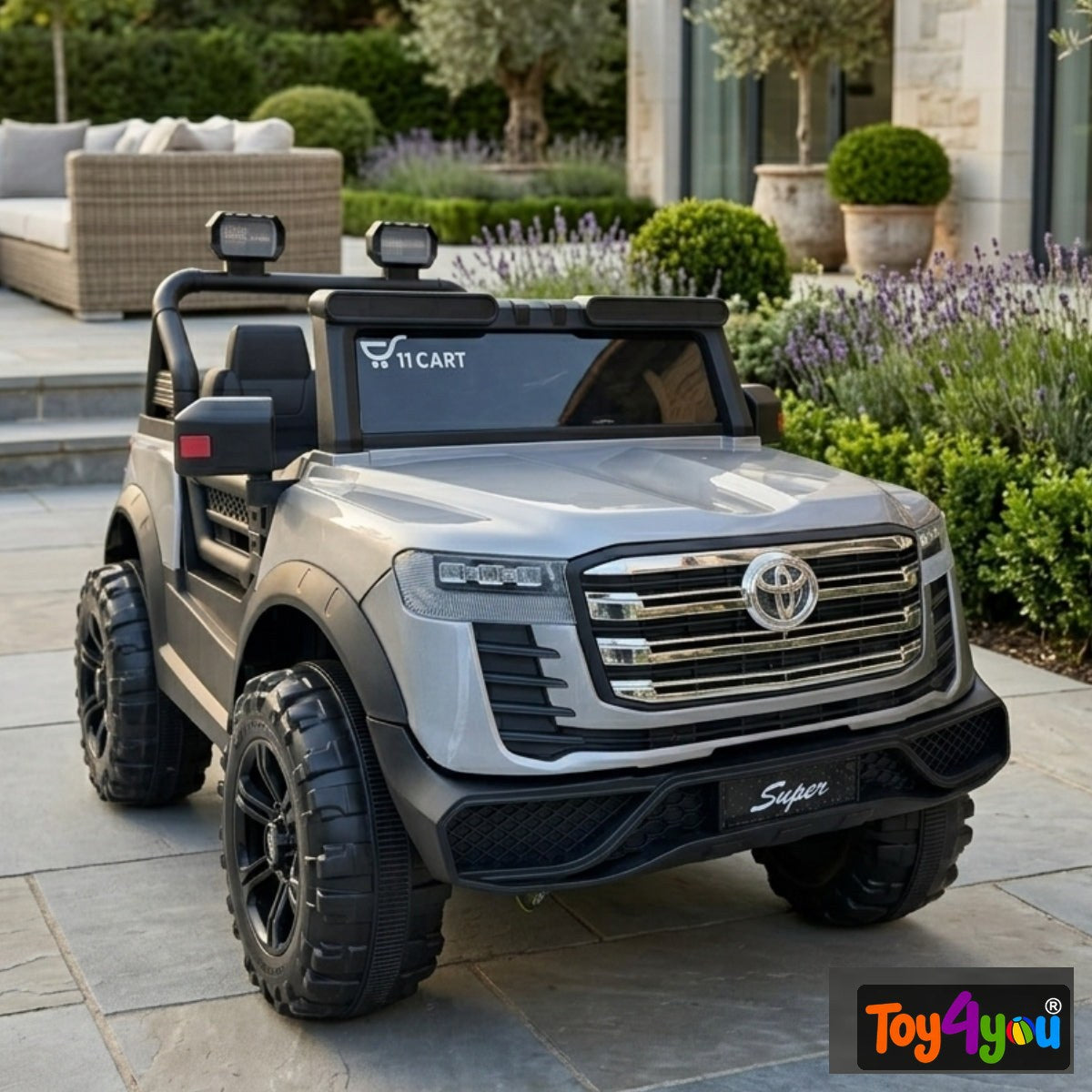 Toy4You Toyota-Style Kids Ride-On Jeep 4WD