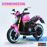 12V Kids Electric Motorcycle with Training Wheels