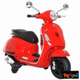 Battery Operated Red Vespa Scooter for Kids