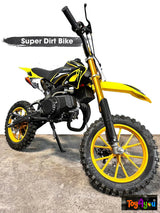 49cc Kids Petrol Dirt Bike – Yellow