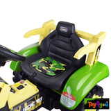 Toy4You Kids Ride-On Tractor 12V Battery Operated with Hydraulic Trolley