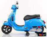 Vespa Rechargeable Battery Operated Scooter Blue