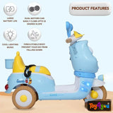 Toy4You 3-Wheel Electric Ride-On Bike for Kids – Rechargeable with Music & Lights