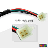 4-Pin Ignition Key Switch Set for Kids Battery Operated Car & Bike