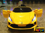 Ferrari Turbo F8 12V Kids Police Car with Remote