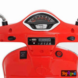 Battery Operated Red Vespa Scooter for Kids