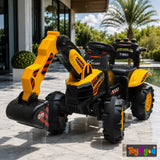 Toy4You Kids Ride-On JCB Excavator | 12V Battery-Powered Excavator Toy