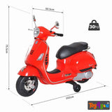 Battery Operated Red Vespa Scooter for Kids