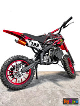 49cc Kids Petrol Dirt Bike – Red
