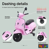 Vespa Battery Operated Ride-On Scooty Pink