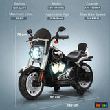Harley‑Style 12V Electric Ride‑On Bike for Kids | Toy4You