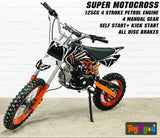125cc Super Motocross Dirt Bike – 4-Stroke Petrol