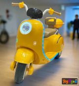 12V Electric Ride-On Vespa Mini for Kids – 3-Wheel Scooty | Toy4You