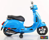 Vespa Rechargeable Battery Operated Scooter Blue