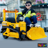 Toy4You Premium Kids Ride-On JCB Bulldozer – Electric Construction Vehicle