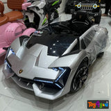 12V Luxurious Yellow Lamborghini Racing Electric Car for Kids
