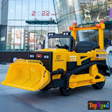 Toy4You Premium Kids Ride-On JCB Bulldozer – Electric Construction Vehicle