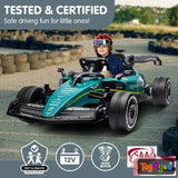 Aston Martin Aramco F1 Licensed Electric Kids Ride On Race Car