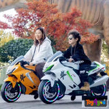 Premium Hayabusa Electric Ride-On Bike for Kids (2–11 Yrs) – 12V Battery