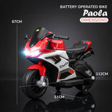 Paola Baby Battery Operated Bike for Kids with Hand Accelerator & Music