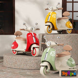 Toy4You Vintage Vespa Rechargeable Kids Scooty with Lights
