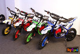 50cc Mini Dirt Bike – 4-Stroke, Pull Start, Disc Brakes