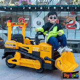 Toy4You Premium Kids Ride-On JCB Bulldozer – Electric Construction Vehicle