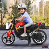 12V Kids Electric Motorcycle with Training Wheels