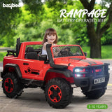 Rampage Rechargeable Battery Operated Jeep for Kids, Ride-On Toy Kids