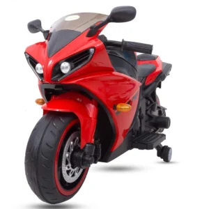 Toy4You Electric Ride-On Yamaha R1 Style Sports Moterbike for Kids 12V Battery Music Lights - Red/Black (3-8 Years)