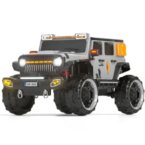 Toy4You KP 906 Ride-On Jeep 12V Electric Car for Kids with Remote Control - White