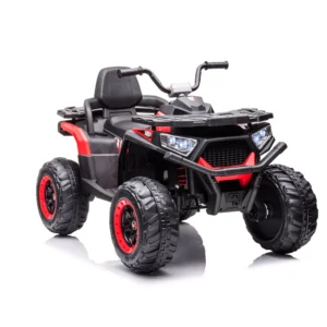 Toy4You Electric Ride-On ATV for Kids 12V Battery Remote Control Music Lights - Red/Black