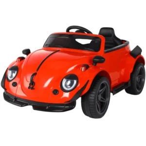 Toy4You  smile Electric Ride-On Car for Kids 12V Battery Single Motor - Red/Pink/Khaki/White (2-7 Years)